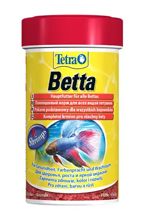 Купить tetra betta корм для петушков и лабиринтовых рыб, в хлопьях