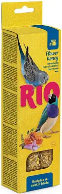 Рио лакомство  для волнистых попугаев и экзотов Палочки с медом коробка
